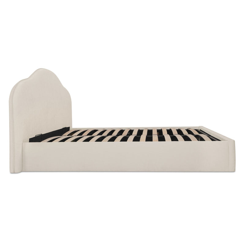 Maggie - King Storage Bed - Cream