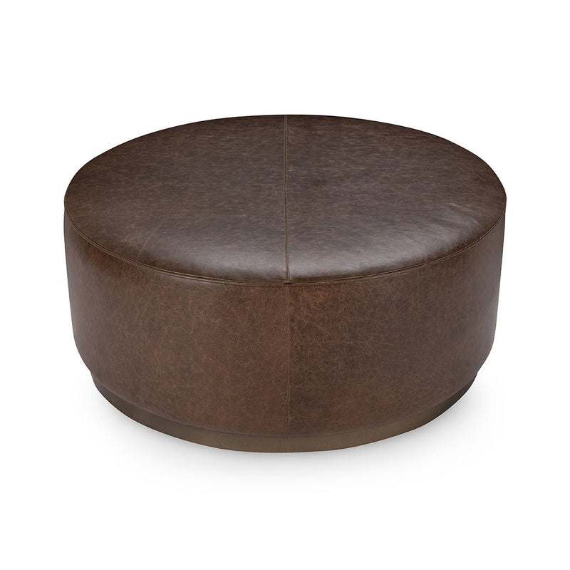 Clair - Leather Round Table - JaxCo Furniture