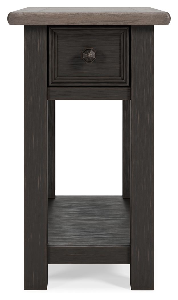 Tyler - Black / Gray - Chair Side End Table - JaxCo Furniture