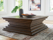 Hannodream - Warm Brown - Square Cocktail Table - JaxCo Furniture