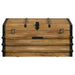 Simmons - Wood Storage Trunk - Natural And Black - JaxCo Furniture