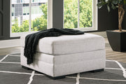 Koralynn - Stone - Oversized Accent Ottoman - JaxCo Furniture