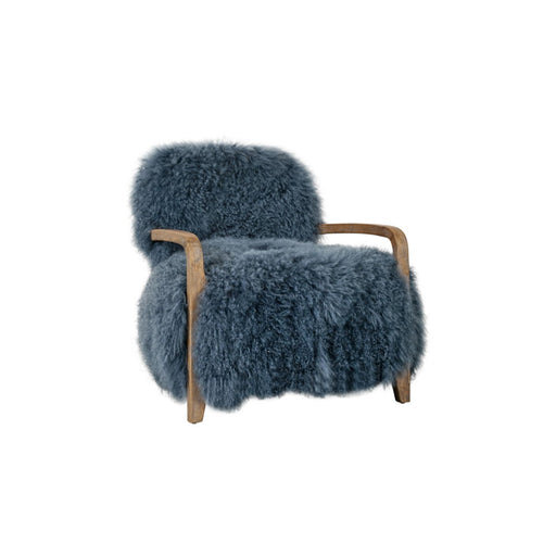 Kibo - Accent Chair - Blue Fur - JaxCo Furniture