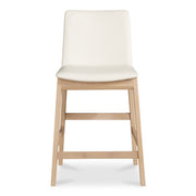Deco - Counter Stool - White / Light Brown - JaxCo Furniture