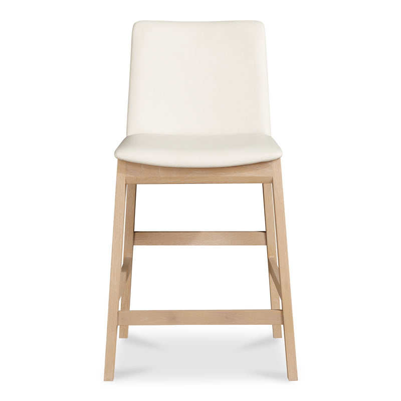 Deco - Counter Stool - White / Light Brown - JaxCo Furniture