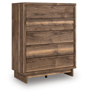 Chirason - Brown - Five Drawer Wide Chest - JaxCo Furniture