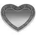 Aiko - Heart Shaped LED Light Wall Mirror - Silver - JaxCo Furniture