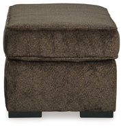 Aylesworth - Chocolate - Ottoman - JaxCo Furniture