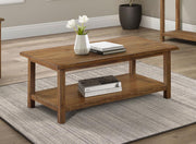 Payne - Wood Coffee Table with Shelf - JaxCo Furniture
