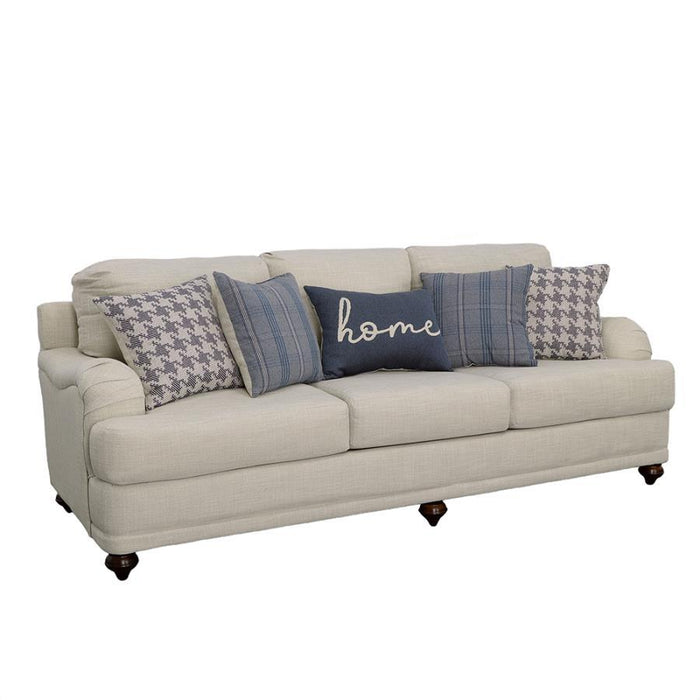 Glenn - Upholstered English Arm Sofa - Light Gray And Blue - JaxCo Furniture