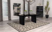 Catherine - Rectangular Wood Dining Table - Black - JaxCo Furniture