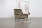 Ricci - Upholstered Saddle Arm Accent Chair - JaxCo Furniture