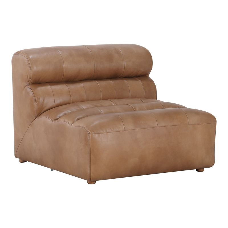 Ramsay - Leather Slipper Chair - Tan - JaxCo Furniture