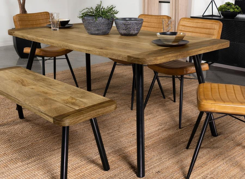 Maverick - Solid Wood Dining Table - Natural Mango - JaxCo Furniture