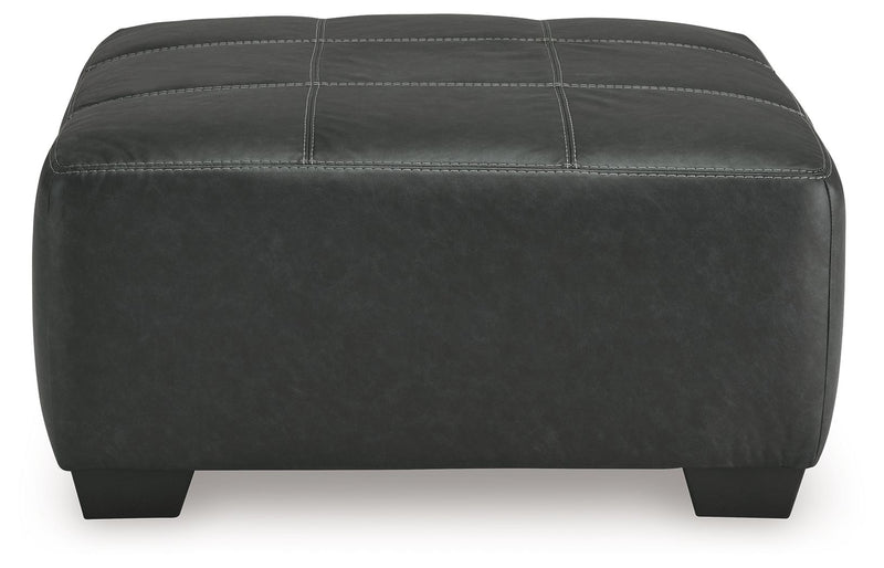 Brixley Pier - Graphite - Oversized Accent Ottoman - JaxCo Furniture
