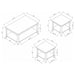 Brooks - 3 Piece Rectangular Coffee Table Set - Cappuccino - JaxCo Furniture