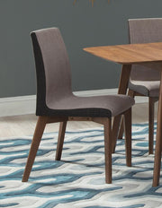 Redbridge - Upholstered Dining Side Chair (Set of 2) - Natural Walnut - JaxCo Furniture