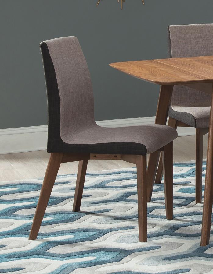 Redbridge - Upholstered Dining Side Chair (Set of 2) - Natural Walnut - JaxCo Furniture