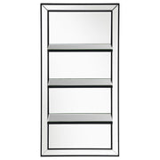 Oriel - Rectangular 3-Shelf Wall Mirror - Silver - JaxCo Furniture
