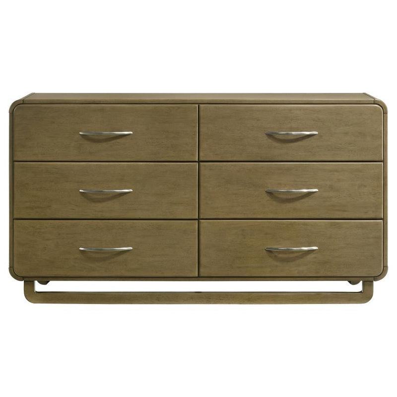 Amsbury - 6-Drawer Dresser Cabinet - Nutmeg - JaxCo Furniture