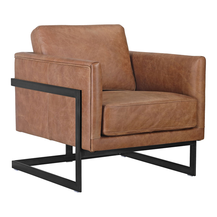 Luxley - Club Chair - Cappuccino - JaxCo Furniture