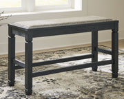 Tyler - Antique Black - DBL Counter UPH Bench - JaxCo Furniture
