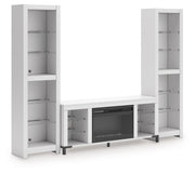 Brollevi - White - 3-Piece Entertainment Center - JaxCo Furniture