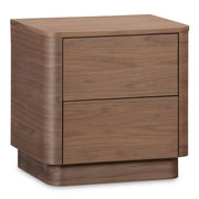 Round Off - Tall Nightstand - Dark Brown - JaxCo Furniture