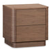 Round - Off Tall Nightstand - Dark Brown - JaxCo Furniture