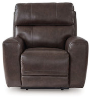 Crossplex - Smoke - Power Recliner / Adjustable Headrest - JaxCo Furniture