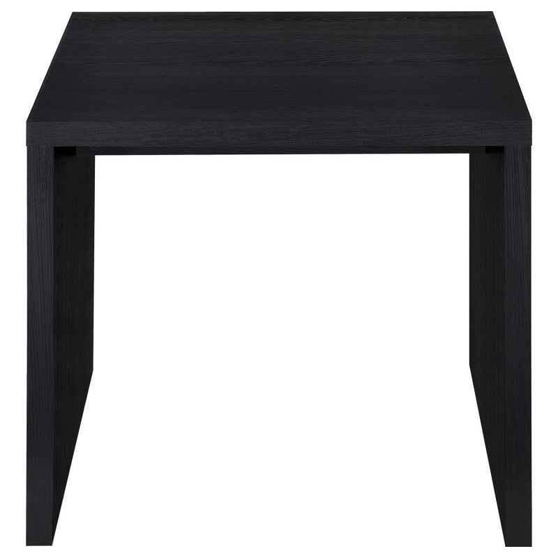 Knapp - Engineered Wood Square Side End Table - Black - JaxCo Furniture