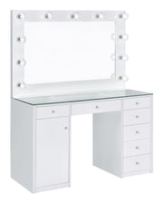 Acena - 7-Drawer Vanity Set With Lighting - JaxCo Furniture
