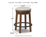 Valebeck - Upholstered Swivel Stool - JaxCo Furniture