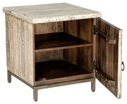 Laddford - Whitewash - Accent Cabinet - Shelf - JaxCo Furniture