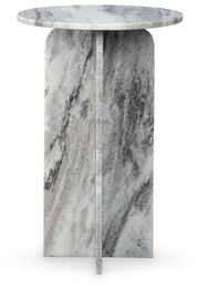 Keithwell - Gray - Round Accent Table - JaxCo Furniture