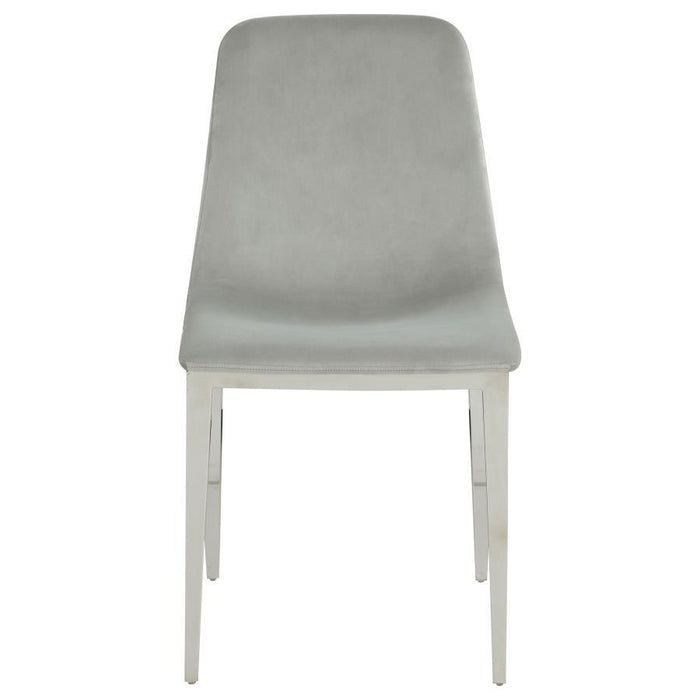 Irene - Upholstered Dining Side Chair (Set of 4) - Light Gray - JaxCo Furniture