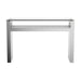 Edna - Mirrored Acrylic Console Table LED Lighting - Silver - JaxCo Furniture