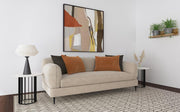 Jade - Chenille Upholstered Modern Track Arm Sofa - JaxCo Furniture
