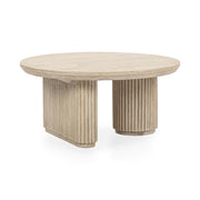 Vander - Solid Wood Round Coffee Table - JaxCo Furniture