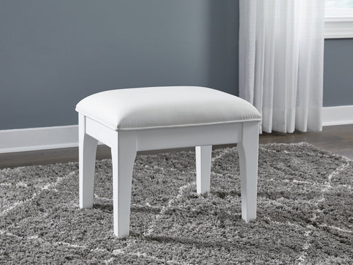 Chalanna - White - Vanity Stool - JaxCo Furniture