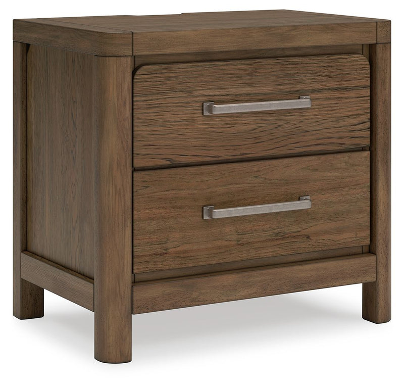Cabalynn - Light Brown - Two Drawer Night Stand - JaxCo Furniture
