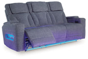 Studio Cave - Steel - Power Reclining Sofa - JaxCo Furniture