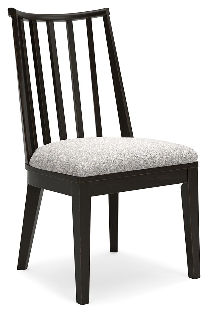Galliden - Black - Dining Upholstered Side Chair (Set of 2) - JaxCo Furniture