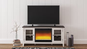 Dorrinson - TV Stand With Fireplace Insert - JaxCo Furniture