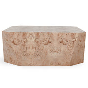 Avena - Burl Wood Square Coffee Table - Natural - JaxCo Furniture