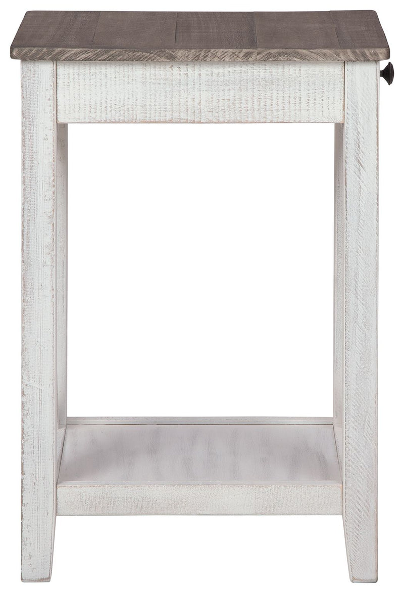 Adalane - White / Gray - Accent Table - JaxCo Furniture
