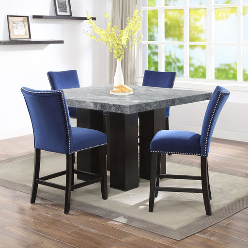 Camila - Square Counter Dining Set - Gray Top - JaxCo Furniture