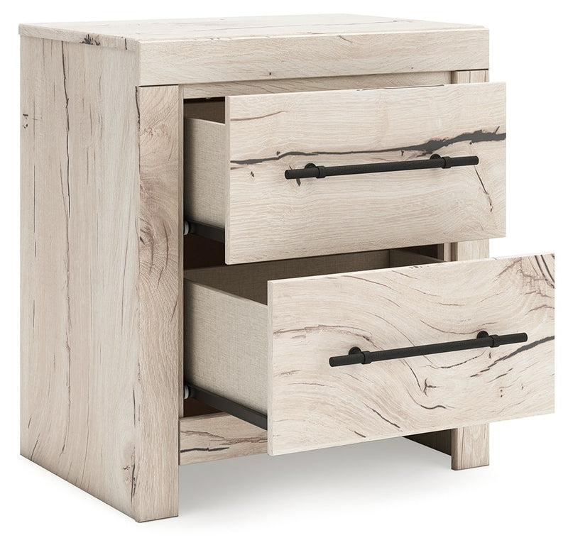 Lawroy - Light Natural - Two Drawer Night Stand - JaxCo Furniture