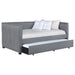 Brodie - Upholstered Twin Daybed With Trundle - Gray - JaxCo Furniture