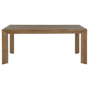 Bruner - Rectangular Wood Dining Table - Natural Brown - JaxCo Furniture